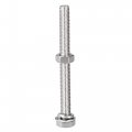 Uxcell M8 X 80mm Hex Head Screws Bolts Nuts Flat Lock Washers Kits 304 Stainless Steel Fully Thread Hexagon 10 Sets