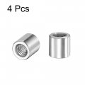 Uxcell Round Weld Nuts M6 X 10mm On Bung Female Nut Threaded 201 Stainless Steel Insert Weldable 4pcs
