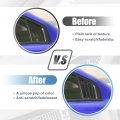 X Autohaux 2pcs For Dodge Charger 2011-2021 Rear Side Window Louvers Air Vent Scoop Streamline Shades Cover Exterior Decorative