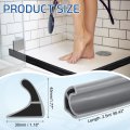 Flexible Shower Water Barrier 98 Tpe Edge Stopper Blocker Splash Guard For Bathtub Sink Washing Machine Dry And Wet Separation