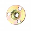 Uxcell M6x25x1 2mm 3-hole Tee Nut Carbon Steel T-nut Mounting Hardware Fitting Fastener Through Hole Flange Insert Female