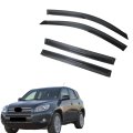 Black 4pcs Sun Rain Wind Guard Window Visors Shade Replacement For Toyota Rav4 2006-2012 
