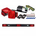 Partsam Led Trailer Lights Kit Submersible Tail Waterproof 12v Square Halo Glow With Wiring Harness 14 17 Truck Identification 