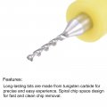 Uxcell Micro Pcb Drill Bit Set 1 8 Shank 2mm Solid Tungsten Carbide Cnc Engraving Print Circuit Board Bits Rotary Tool 10pcs