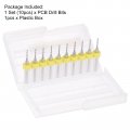 Uxcell Micro Pcb Drill Bit Set 1 8 Shank 2mm Solid Tungsten Carbide Cnc Engraving Print Circuit Board Bits Rotary Tool 10pcs