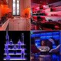 Lighting Ever Led Strip Lights 32 8ft Rgb With 44 Keys Ir Remote And 12v Power Supply Flexible Color Changing 5050 300 Leds