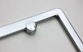 Cuba Chrome Plated Abs License Plate Frame Holder Cuban 3d Decal Free Caps