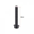 Uxcell M4 X 35mm Carbon Steel Phillips Pan Head Machine Screws Bolts Combine With Spring Washer And Plain Washers 25pcs