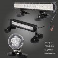 Auxtings 23 Inch Off Road Led Light Bar With 2 Pcs Strong Magnetic Bracket Mount Holder 12v 24v 8d Combo Work Lights Boat