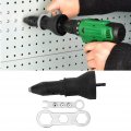 Rivet Gun Adapter Electric Head Riveting Tool Plastic Accessories Kit Riveting Drill Insert 2 4 8mm Black