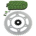 Fits Honda Cr500 R Green O Ring Chain And Sprocket 13 52 120l 