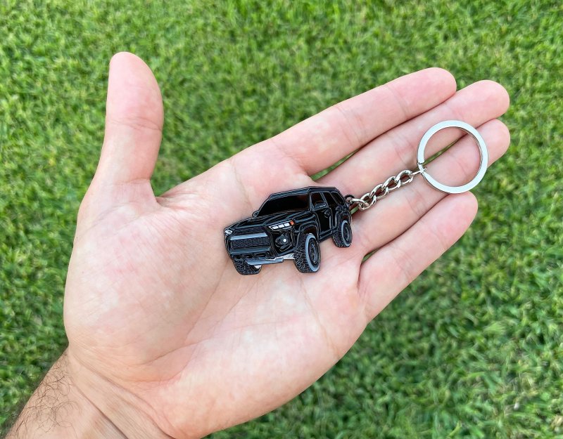 Four Wheel Beast 4runner Accessories Keychain Runner Chain Key Fob Cover 3rd 4th 5th Gen Mods Car Trd 4 Black