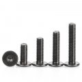 Hscrstar M4x20mm 25pcs Black Stainless Steel Hex Hexagon Socket Ultra Thin Super Low Flat Head Allen Cap Screw Bolt