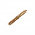 Uxcell M6 Hanger Bolts Length 2 50mm Double Headed Self-tapping Screw 6mm Wood Joint Furniture Legs 20pcs
