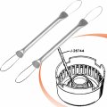 Bonbo T-0015 Universal Lip Seal Installer Remover Transmission Tool Compatible For Atec And Kent-moore J-26744-a 2pcs 