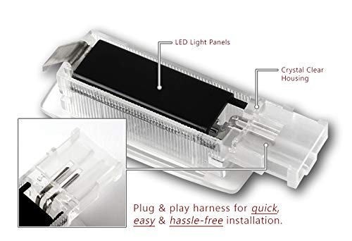 Eparts 6000k White Led Vanity Mirror Lights For Vw Volkswagen Golf Gti Eos Jetta Passat