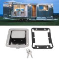 Tool Box Stainless Steel Rv Handle With 2 Keys Paddle Lock For Trailer Door Truck Bed Toolboxes