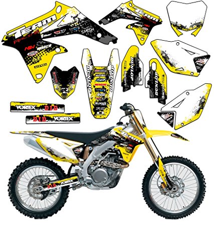 Team Racing Graphics Kit For Suzuki 2005-2006 Rmz 450 Scatter
