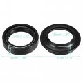Uxcell 1 Set 35mmx48mmx11mm Motorcycle Front Fork Shock Oil Seal And Dust For Kawasaki Ex250