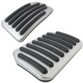 Aluminum Accelerator And Brake Foot Pedal Cover Set Fit For Tesla Model 3 Y 2016 17 18 19 20 21 22 23 24 2025 Non-slip Silicone 