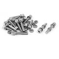 Uxcell M5 X 30mm 304 Stainless Steel Hex Socket Head Cap Screws Nuts W Washers 15 Sets