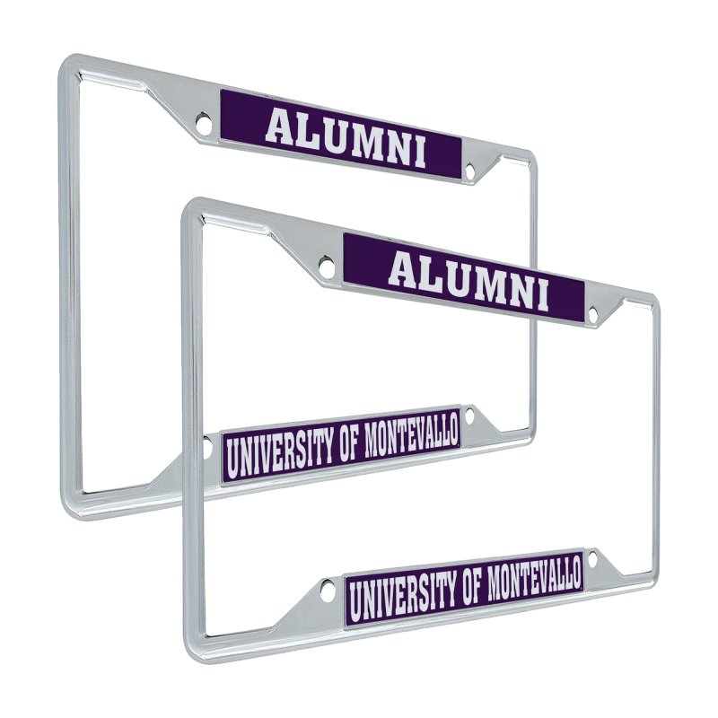 University Of Montevallo Metal License Plate Frame For Front Or Back Car Officially Licensed Alumni 2-pack
