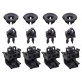 Set Of 4 Hood Rod Holder And Opener Stay Grommet Clips For Honda Accord Pilot Odyssey Part Number 90602-s84-a01 Black Alloy 