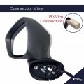 Spieg Ma1320175 Driver Side Mirror Replacement For Mazda Cx-5 2013-2014 Heated Turn Signal Light Power Folding Paintable White