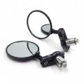 Motorcycle Honda Kawasaki Suzuki Yamaha Ducati Carbon Fiber 1 Inch Bar End Mirrors