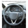 Steering Wheel Cover For Vauxhall Zafira C 2016-2018 Customize Diy Hand Sewing Hand-stitched Leather