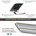 For 2008-2011 Mecedes-benz W204 C300 C350 C63 Amg Clear Lens Amber Led Front Bumper Drl Side Marker Light Fender Parking Lamp