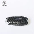 Carbon Fiber Key Fob Cover For Ford Remote Fits Explorer Taurus Edge Smartless Start Stop Engine Car Light Weight Glossy Finish