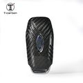 Carbon Fiber Key Fob Cover For Ford Remote Fits Explorer Taurus Edge Smartless Start Stop Engine Car Light Weight Glossy Finish