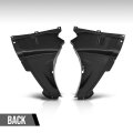Splash Shield Pair Front Left Right Fit Bmw 320i Xdrive Base 2013-2018 51718055020 51718055019 Black