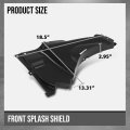 Splash Shield Pair Front Left Right Fit Bmw 320i Xdrive Base 2013-2018 51718055020 51718055019 Black
