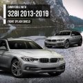 Splash Shield Pair Front Left Right Fit Bmw 320i Xdrive Base 2013-2018 51718055020 51718055019 Black