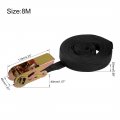 Uxcell Ratchet Tie Down Lashing Strap 1 X 26ft 550lb 250kg Load Polypropylene For Moving Securing Cargo Black Pack Of 2