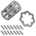 Caltric Front Differential Roll Cage Armature Plate With Rolls Compatible Polaris Ranger 700 4x4 6x6 2005 2006 2007 2008 2009