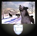 Howling Wolves Decorative Night Light 