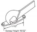 Stb Sweep Lock Right Hand Zinc Die Cast Brite 1 5 In Screw Holes For Pan Am Windows 19 32 Height