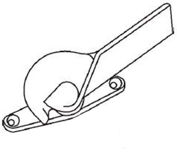 Stb Sweep Lock Right Hand Zinc Die Cast Brite 1 5 In Screw Holes For Pan Am Windows 19 32 Height
