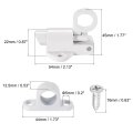 Door Spring Bolt Aluminum Alloy Security Automatic Window Gate Latch Bounce Lock White