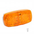 Ecotric Led Trailer Marker 4 X 2 Bullseye Lights Super Bright 10 Diodes Light Indicator Red Amber Double Bubble 12v Rectangular