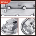 A-premium Left Engine Valve Cover With Gasket Bolts Compatible Chevrolet Silverado 1500 2500 Cadillac Cts Buick Rainier Gmc