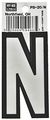 Reflective Letter N 3 25in House Number Ps-20 N Weather And Water Resistant Self Adhesive Bend Peel Design 