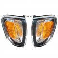 Front Turn Signal Corner Marker Lights With Chrome Trim For Tacoma 2001 2002 2003 2004 Driver And Passenger Side Pair Replaces 