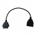 Obd1 Male To Obd2 16 Pin Female Connector Adapter Cable For Diagnostic Tool Scanner Plug And Play 