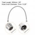 Uxcell 20 Inch Long Faucet Supply Line Connector G3 8 Female Compression Thread X Male Straight 304 Stainless Steel Water Hose