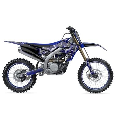 2005 Yz 250 F 4-stroke Jester Blue Senge Graphics Base Kit For Yamaha