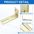 2pcs Adjustable L-brackets For Sliding Door Thickened Wheel Right Angle Bracket Slide Gate Guide Roller Mount 0 5inch Hole
